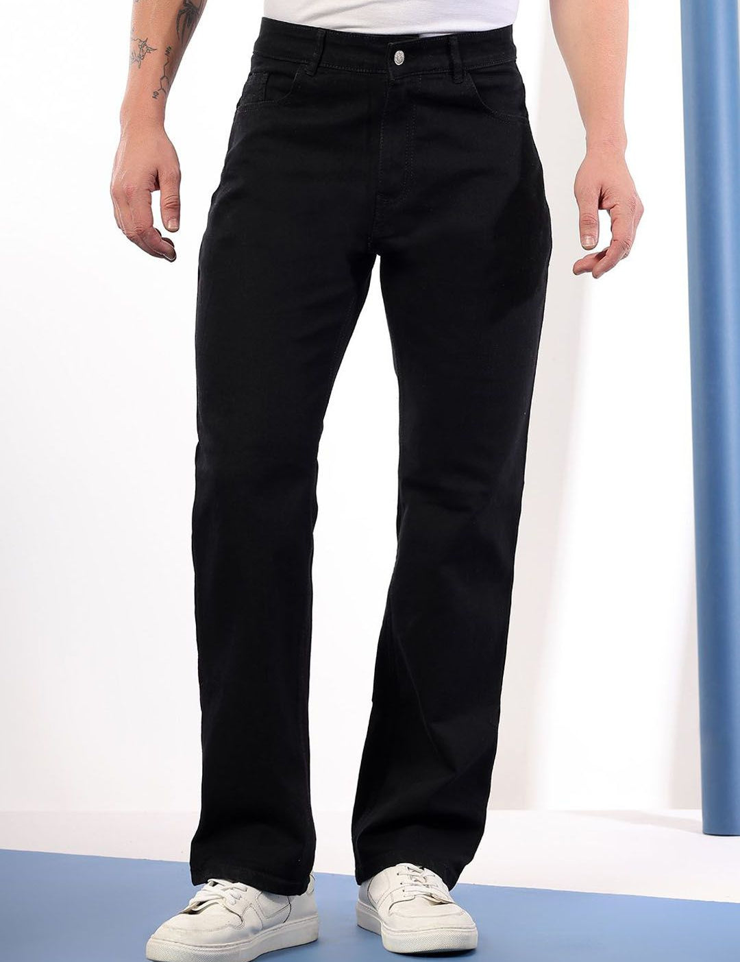 Kotty Men Comfort Fit Mid-Rise Stretchable Jeans