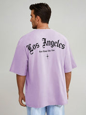 Kotty Men Graphic Printed Round Neck Cotton Oversized T-shirt