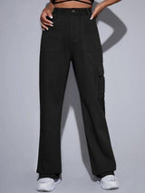 Kotty Women Cotton Straight Fit High-Rise Stretchable Casual Jeans