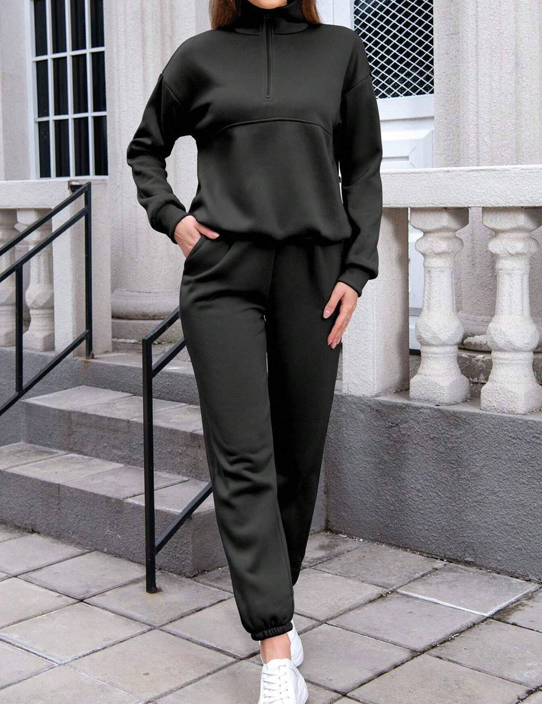 Kotty High Neck Sweatshirt With Joggers Co-Ords