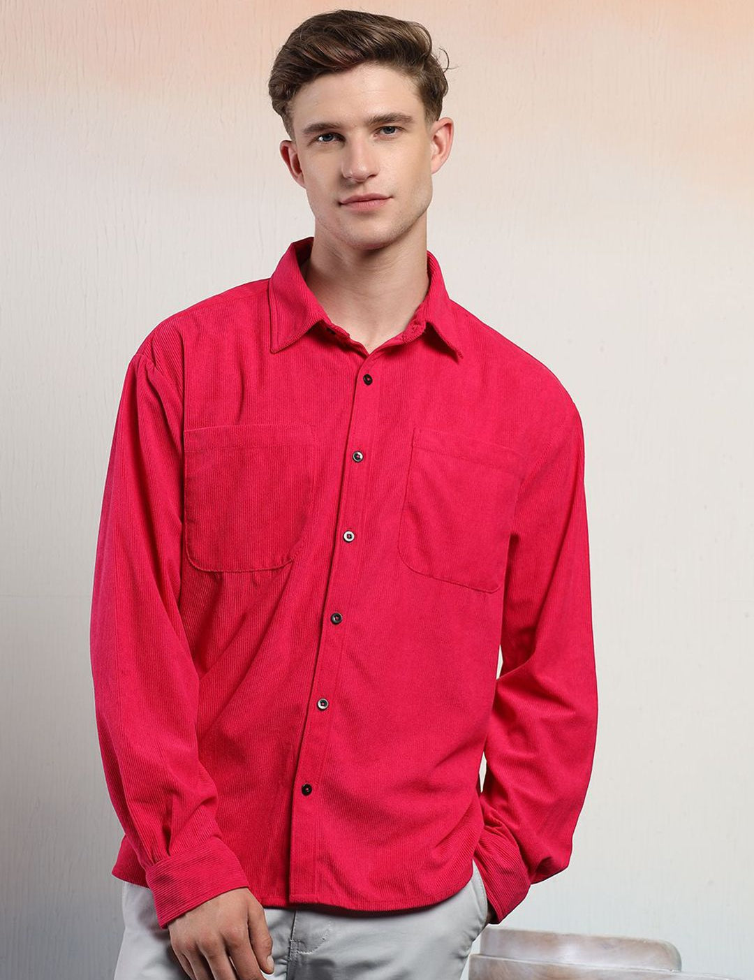 Kotty Men Sheer Casual Shirt