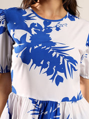 Kotty Women Puff Sleeve Peplum Top