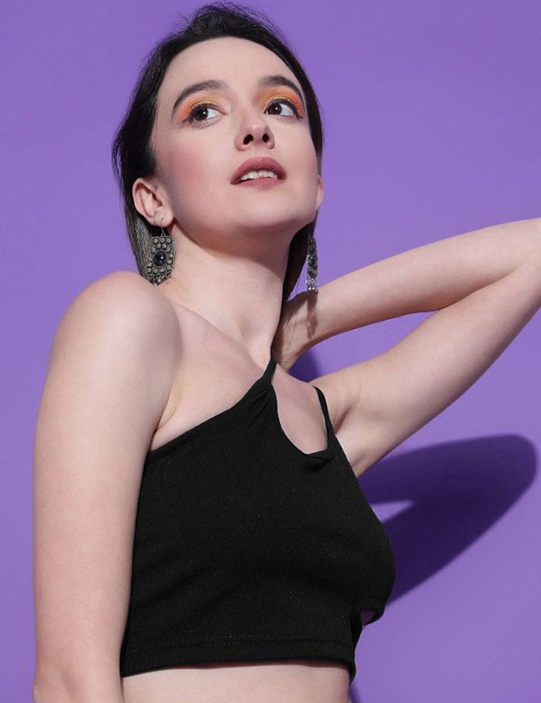 Kotty Women Solid One Shoulder Top