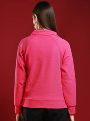 Kotty Women Shirt Collar Full Sleeve Sweatshirt