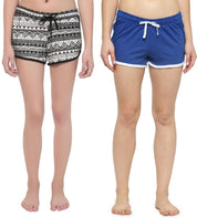 WATER Pack of 2 Solid Women Multicolor Night Shorts