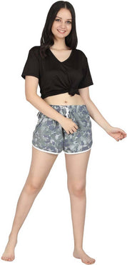 KOTTY Pack of 2 Solid Women Multicolor Night Shorts