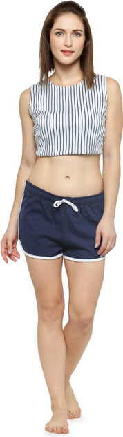 KOTTY Pack of 2 Solid Women Multicolor Night Shorts