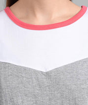 KOTTY Pack of 2 Women Colorblock Round Neck Cotton Blend Multicolor T-Shirt