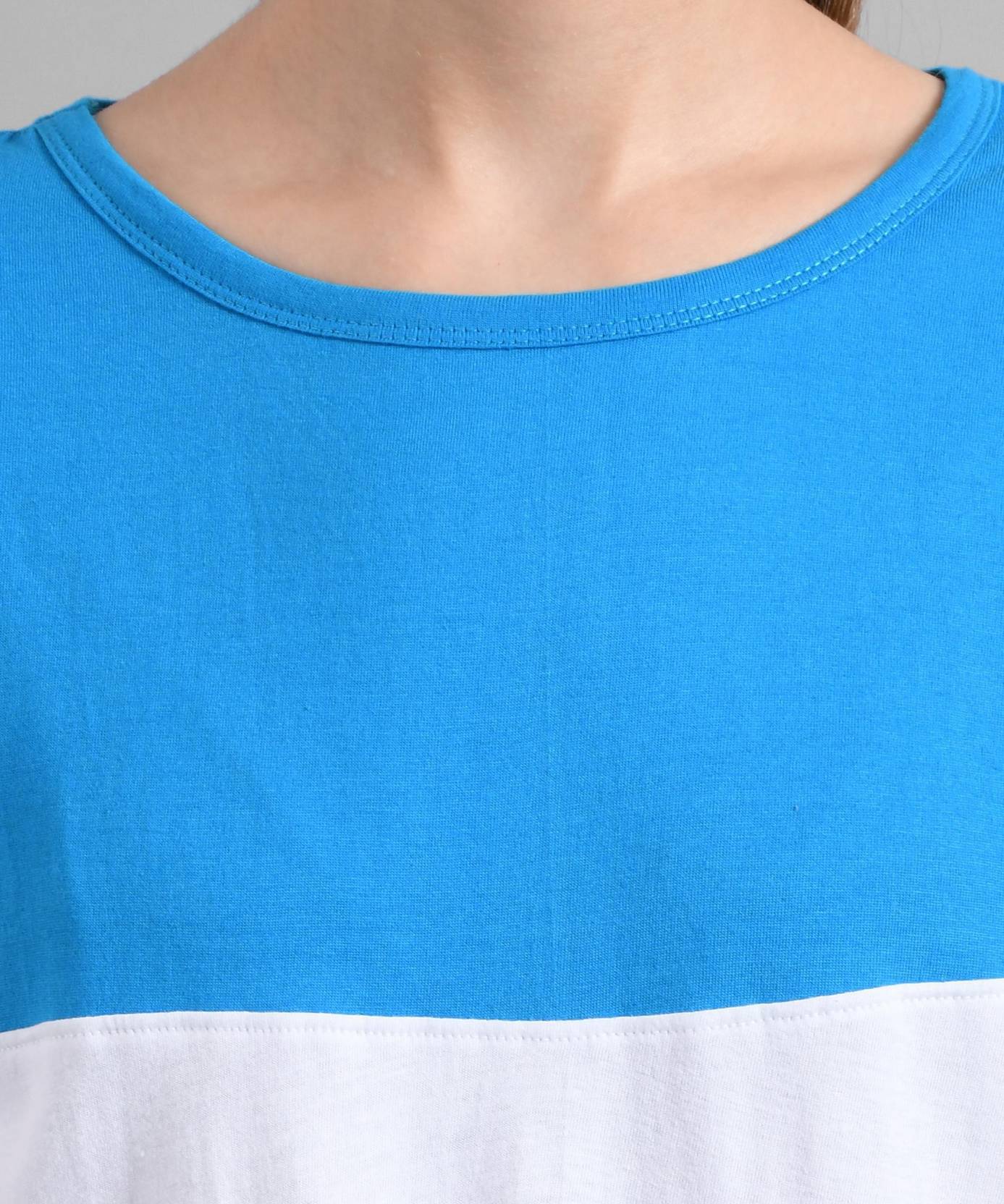 KOTTY Pack of 2 Women Colorblock Round Neck Cotton Blend Multicolor T-Shir