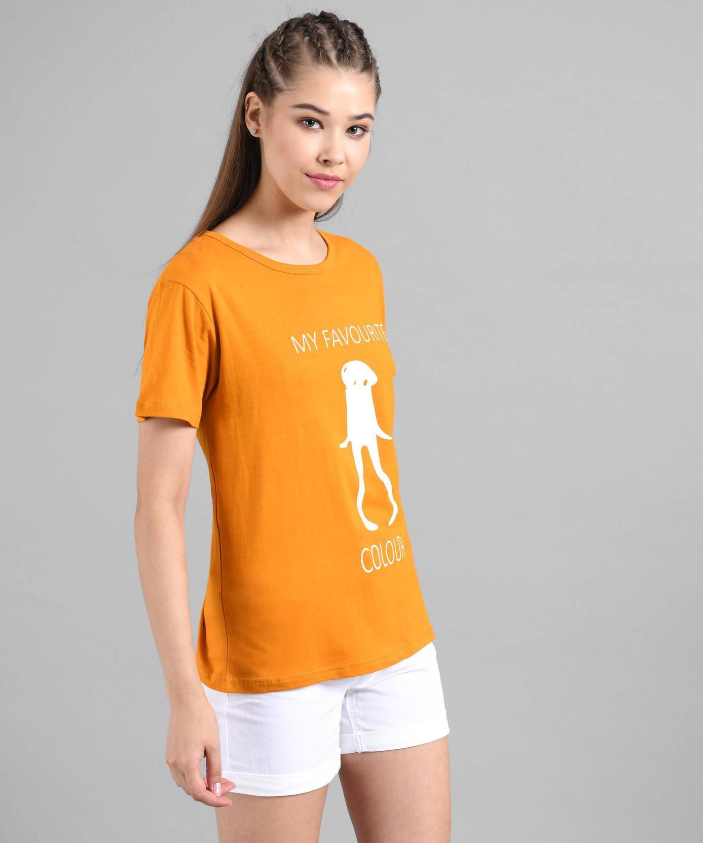 KOTTY Pack of 2 Women Colorblock Round Neck Cotton Blend Multicolor T-Shirt