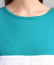 KOTTY Pack of 2 Women Colorblock Round Neck Cotton Blend Multicolor T-Shirt