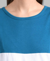 KOTTY Pack of 2 Women Colorblock Round Neck Cotton Blend Multicolor T-Shirt