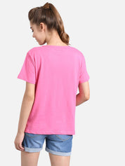 KOTTY Pack of 2 Women Printed Round Neck Cotton Blend Multicolor T-Shirt