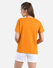 KOTTY Pack of 2 Women Printed Round Neck Cotton Blend Multicolor T-Shirt