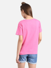 KOTTY Pack of 2 Women Printed Round Neck Cotton Blend Multicolor T-Shirt