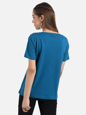 KOTTY Pack of 2 Women Printed Round Neck Cotton Blend Multicolor T-Shirt