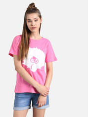 KOTTY Pack of 2 Women Printed Round Neck Cotton Blend Multicolor T-Shirt