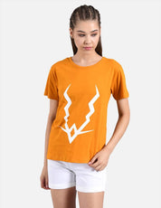 KOTTY Pack of 2 Women Printed Round Neck Cotton Blend Multicolor T-Shirt