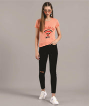 KOTTY Pack of 2 Women Printed Round Neck Pure Cotton Multicolor T-Shirt