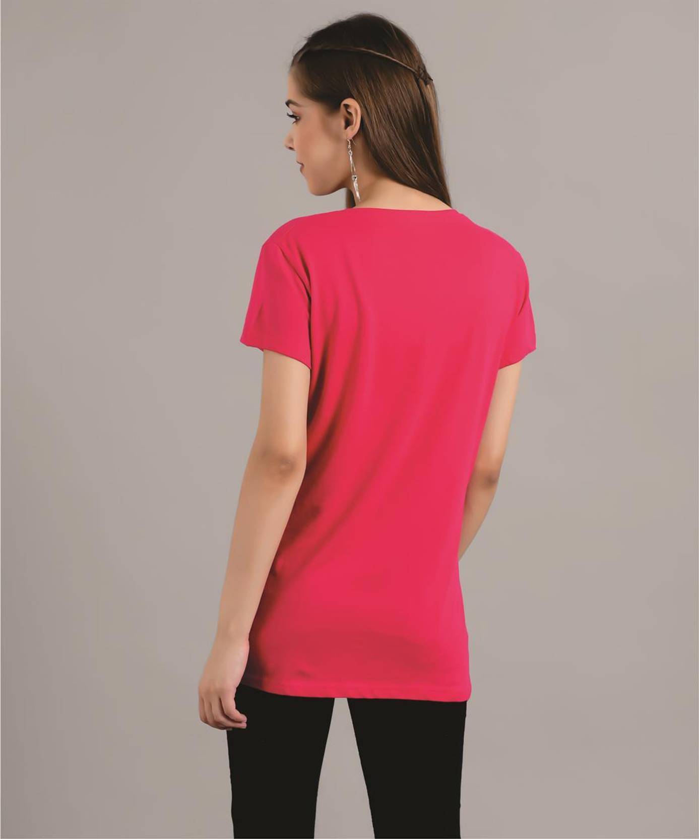KOTTY Pack of 2 Women Printed Round Neck Pure Cotton Multicolor T-Shirt