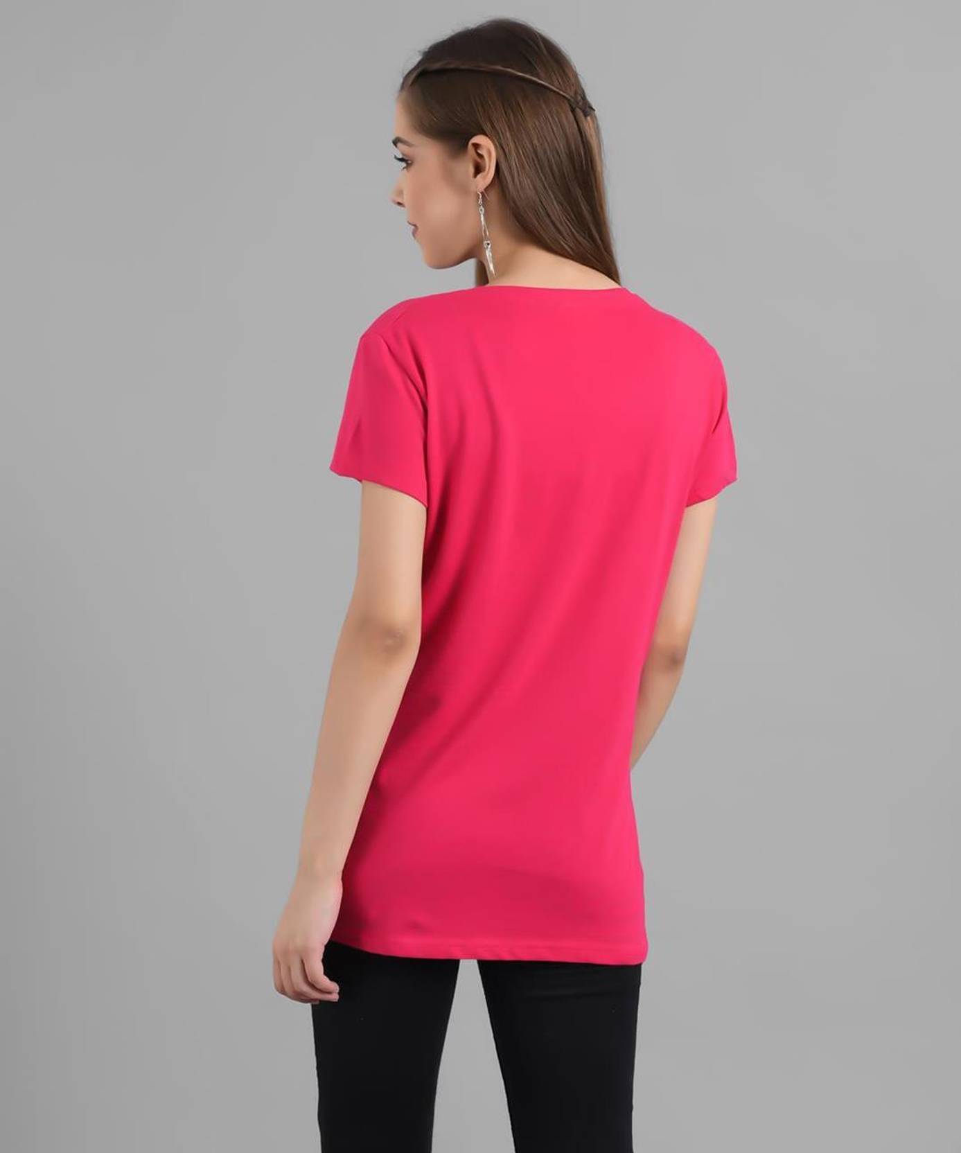 KOTTY Pack of 2 Women Printed Round Neck Pure Cotton Multicolor T-Shirt
