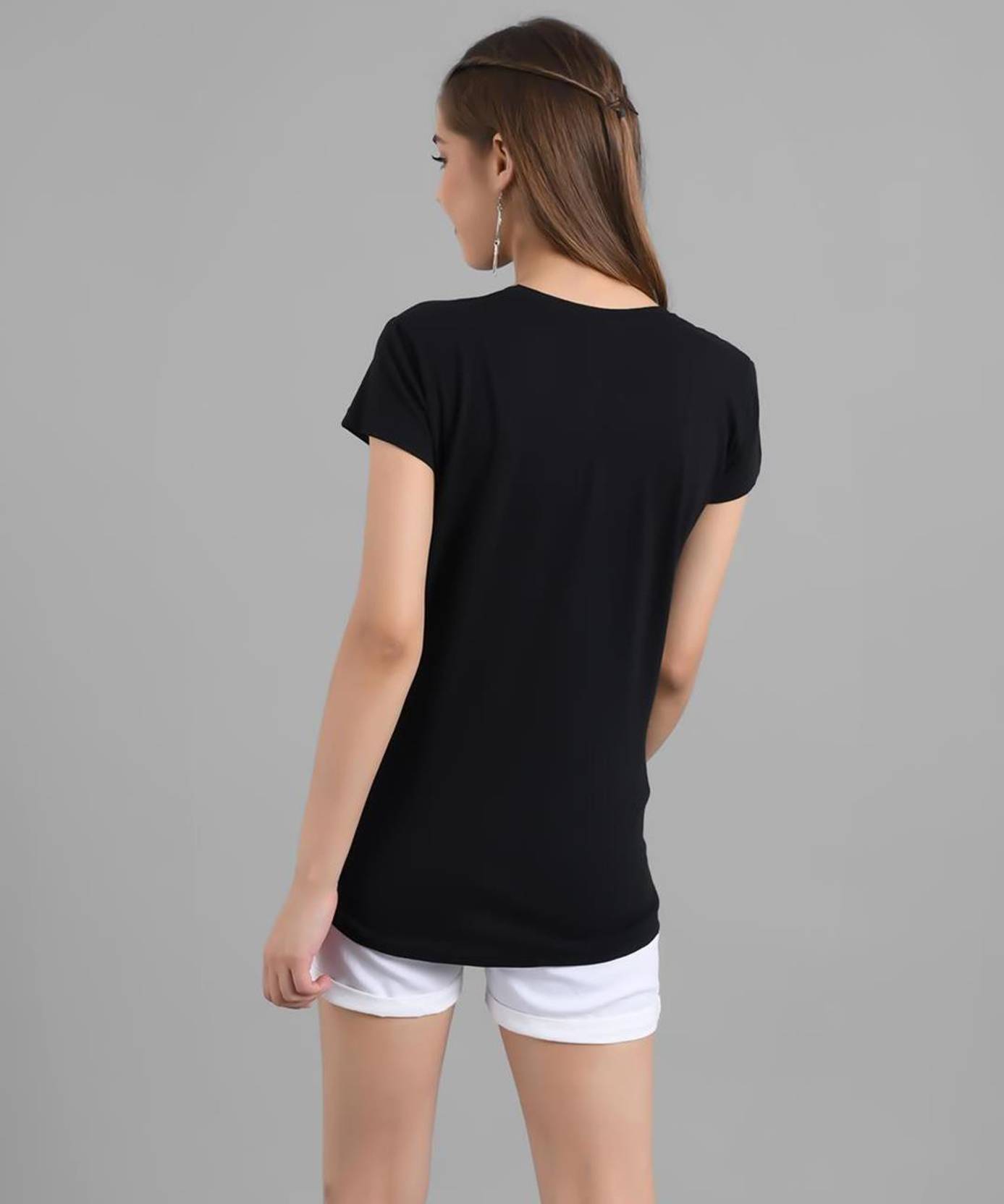 KOTTY Pack of 2 Women Printed Round Neck Pure Cotton Multicolor T-Shirt
