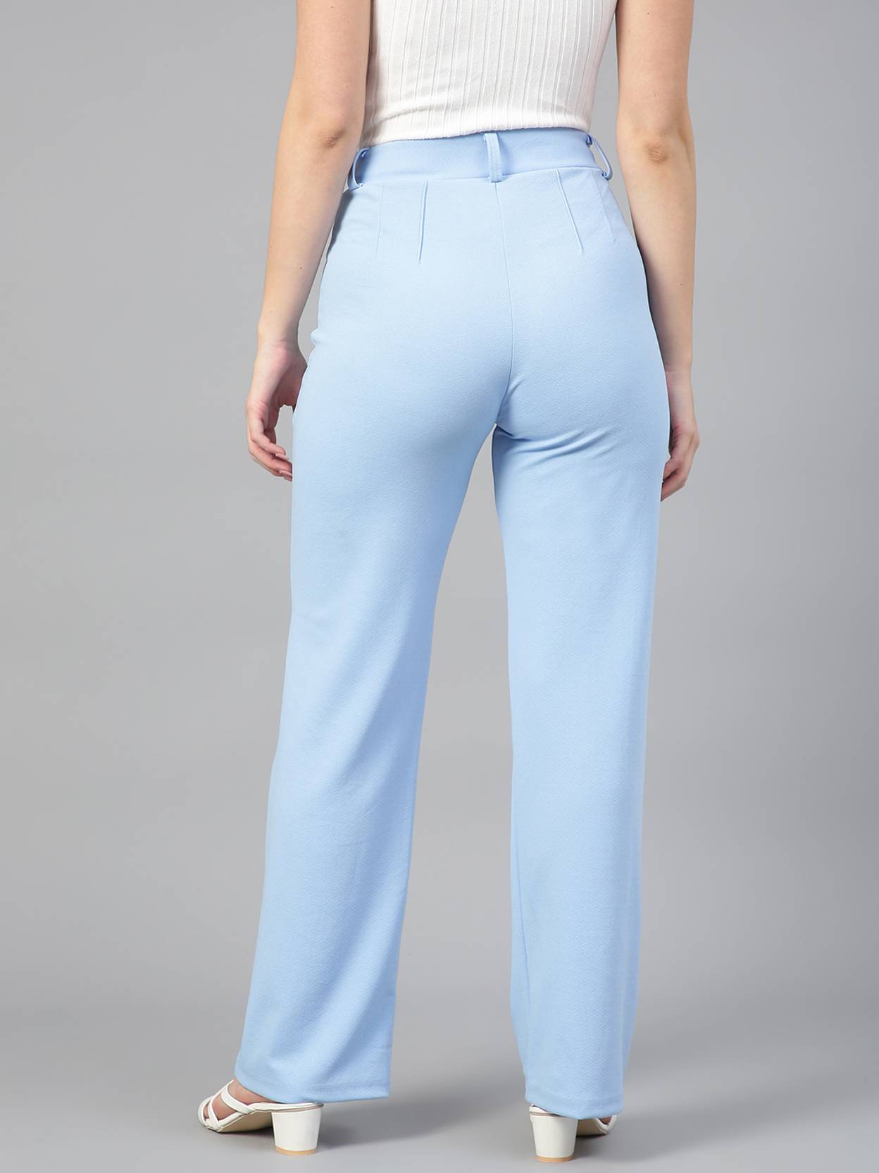 KOTTY Pack of 2 Women Regular Fit Multicolor Viscose Rayon Trousers
