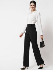KOTTY Pack of 2 Women Regular Fit Multicolor Viscose Rayon Trousers