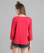 KOTTY Pack of 3 Women Colorblock Round Neck Cotton Blend Multicolor T-Shirt