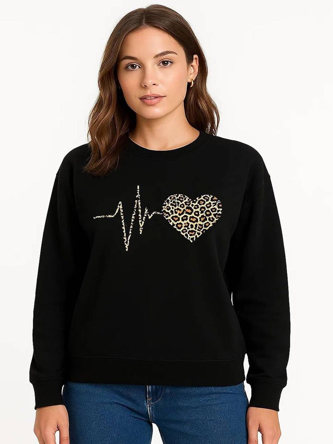 Kotty Women Printed Therma-Fit Pullover Sweatshirt