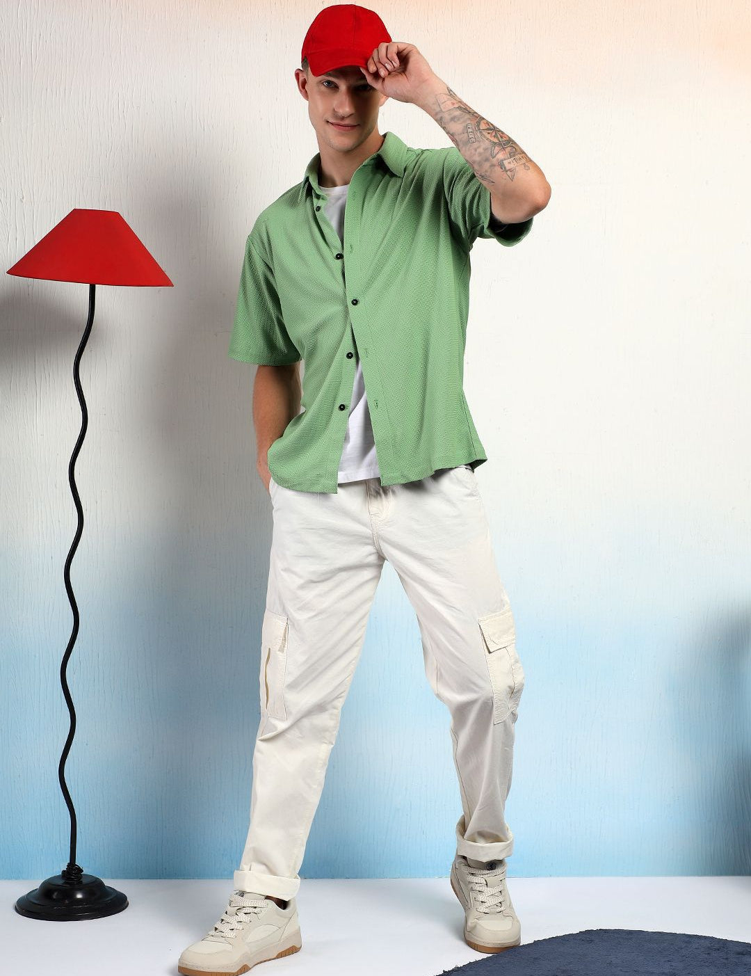 Kotty Men Textured Casual Shirt