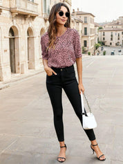 Kotty Printed Satin Regular Top