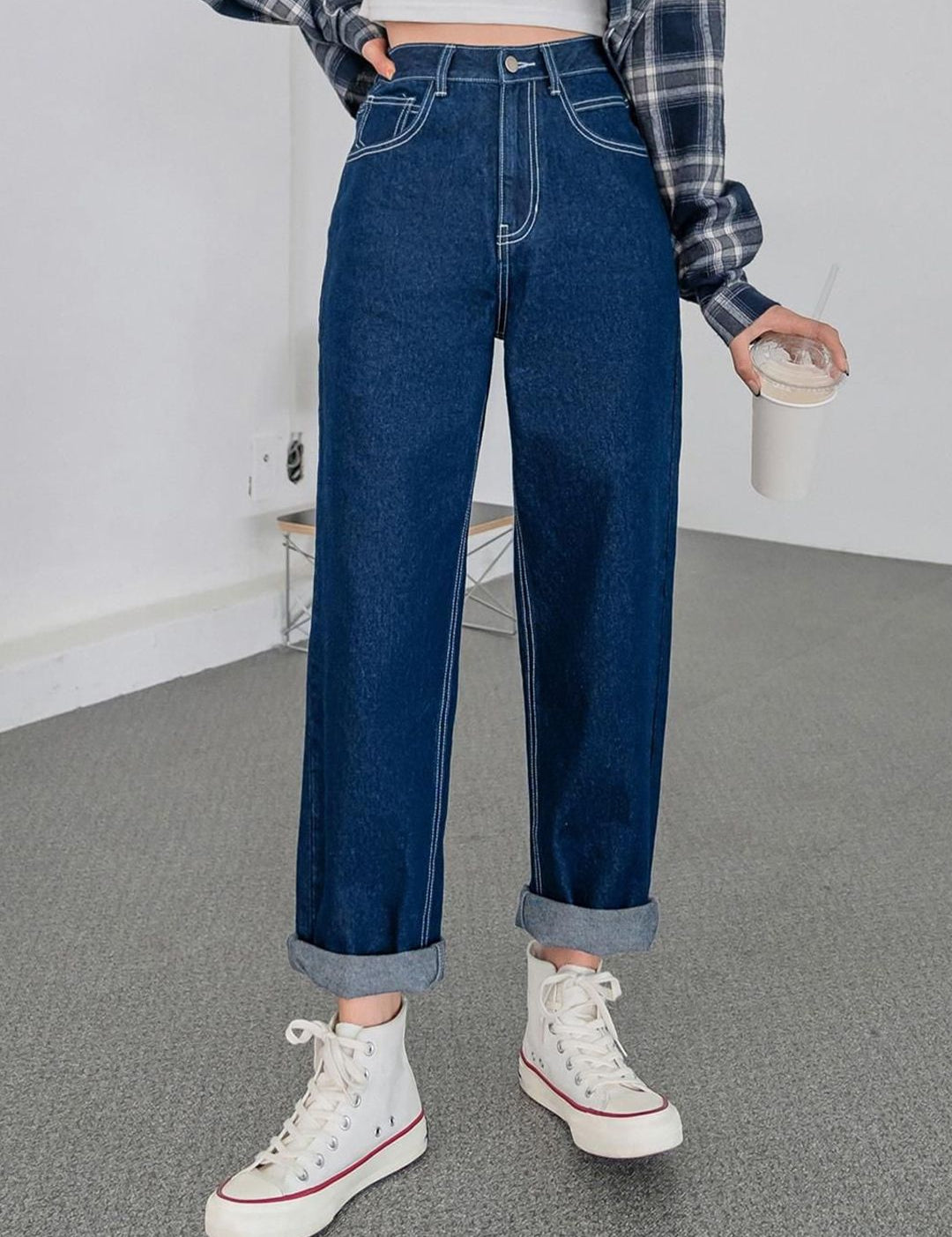 Kotty Women High-Rise Straight Fit Stretchable Jeans