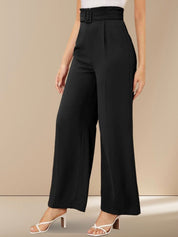 Kotty Women Straight Fit High-Rise Formal Trousers