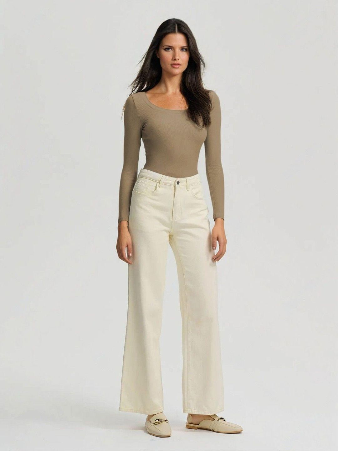 Kotty Women Solid High Neck Top