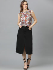 Kotty Floral Print Crepe Top