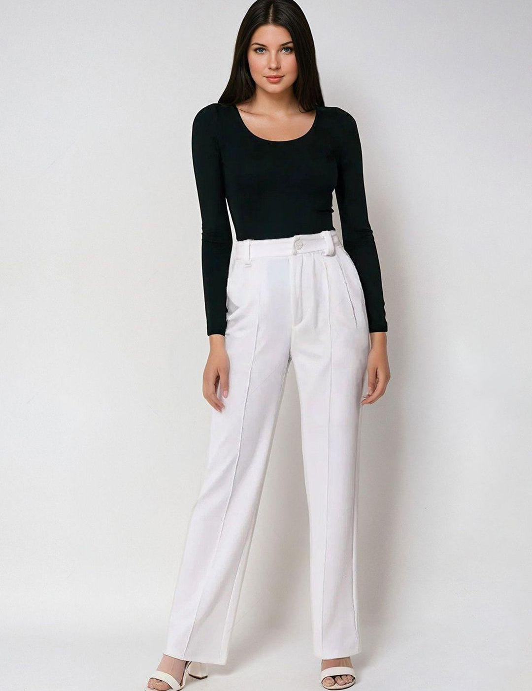 Kotty Scoop Neck Long Sleeves Thermal T-shirt With Trousers