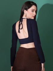 Kotty Women Solid High Neck Top