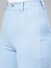 Kotty Women Colourblocked High-Rise Pleated Regular Trousers