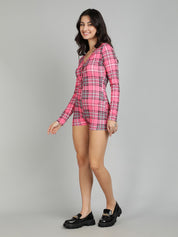 Kotty Checked Jumpsuit