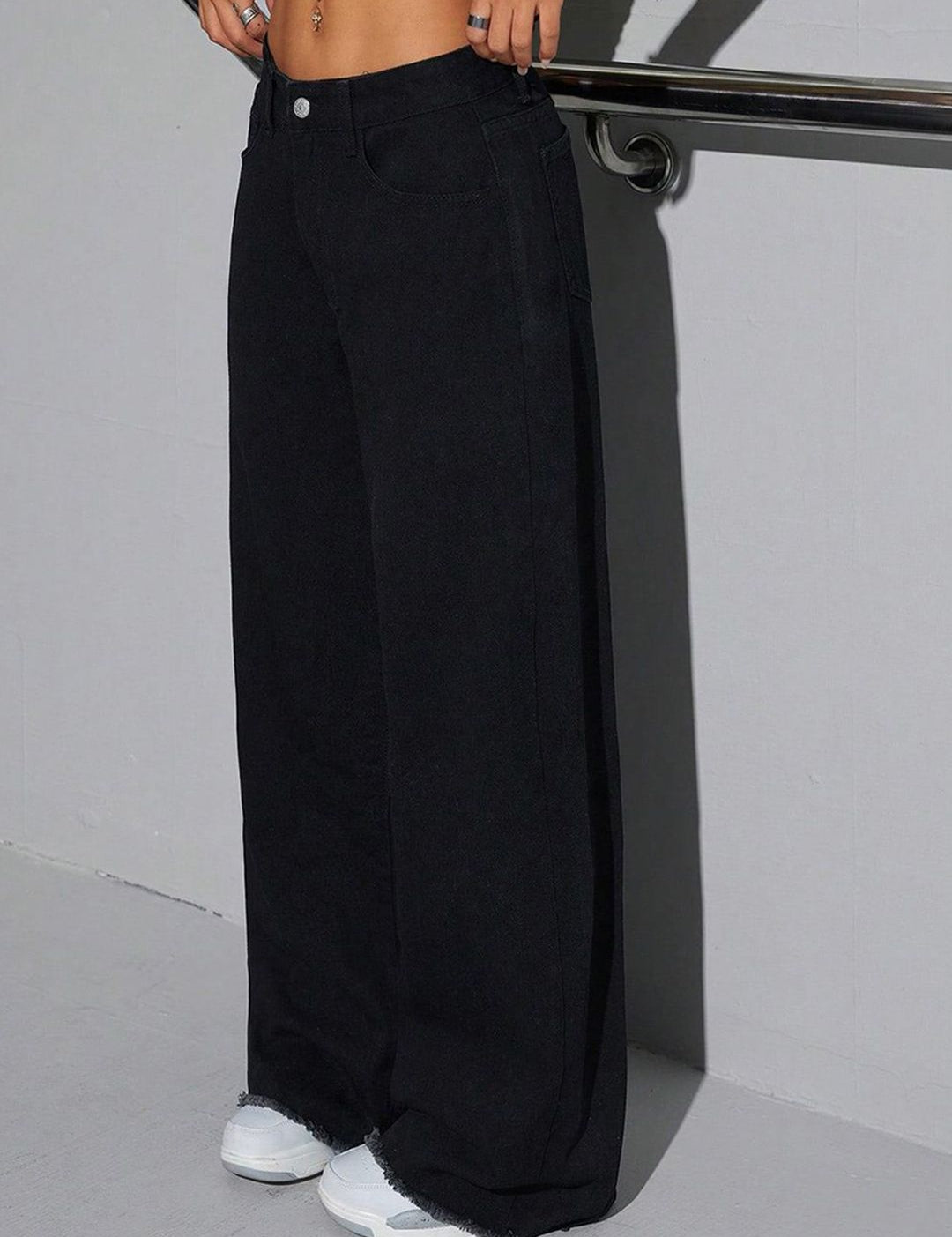 Kotty Women Jean Wide Leg High-Rise Stretchable Jeans