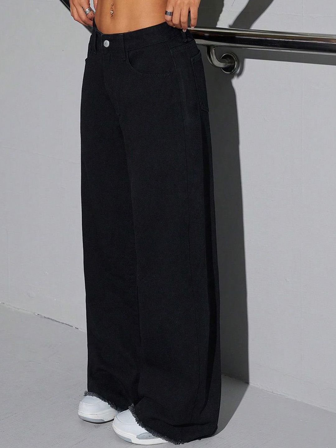 Kotty Women Jean Wide Leg High-Rise Stretchable Jeans