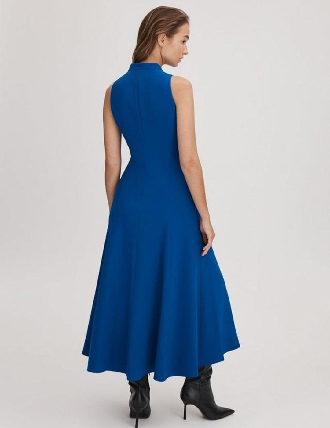 Kotty Women Mandarin Collar Maxi A-Line Dress