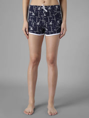 KOTTY  Printed Women Blue Night Shorts
