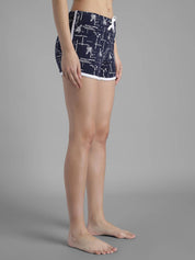 KOTTY  Printed Women Blue Night Shorts