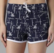 KOTTY  Printed Women Blue Night Shorts