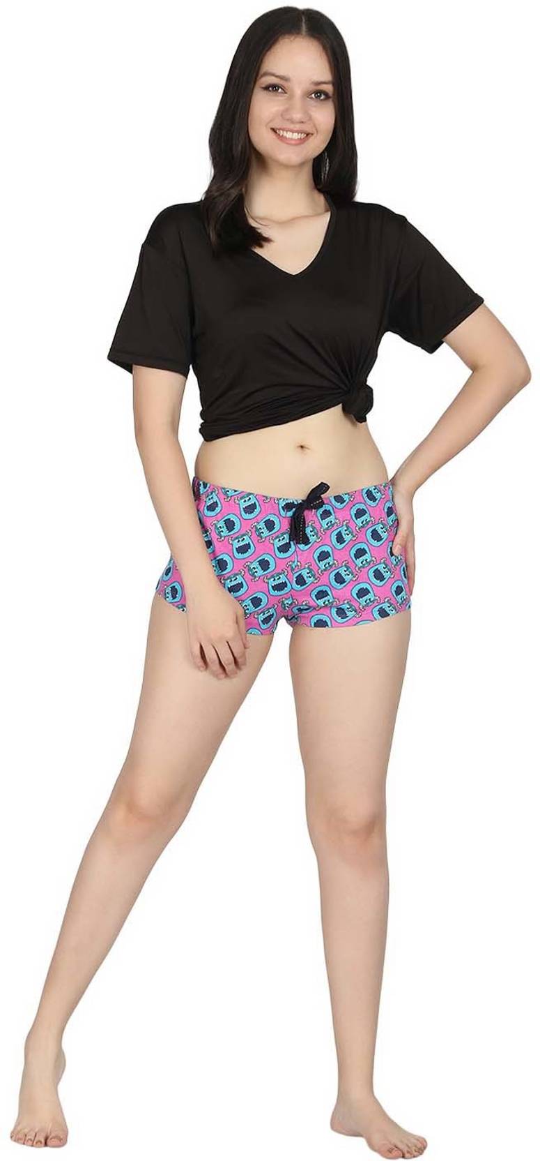 KOTTY Printed Women Multicolor Night Shorts