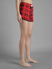 KOTTY  Printed Women Red Night Shorts