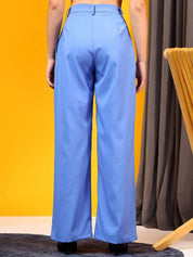 Kotty Women Relaxed Straight Leg High-Rise Trousers