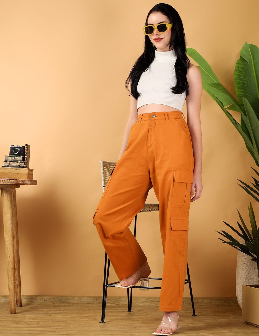 Kotty Women Jean Straight Fit High-Rise Stretchable Jeans